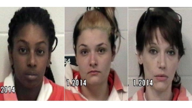 Solanch Dewey, Stephanie Coursey and Krystal Peeler