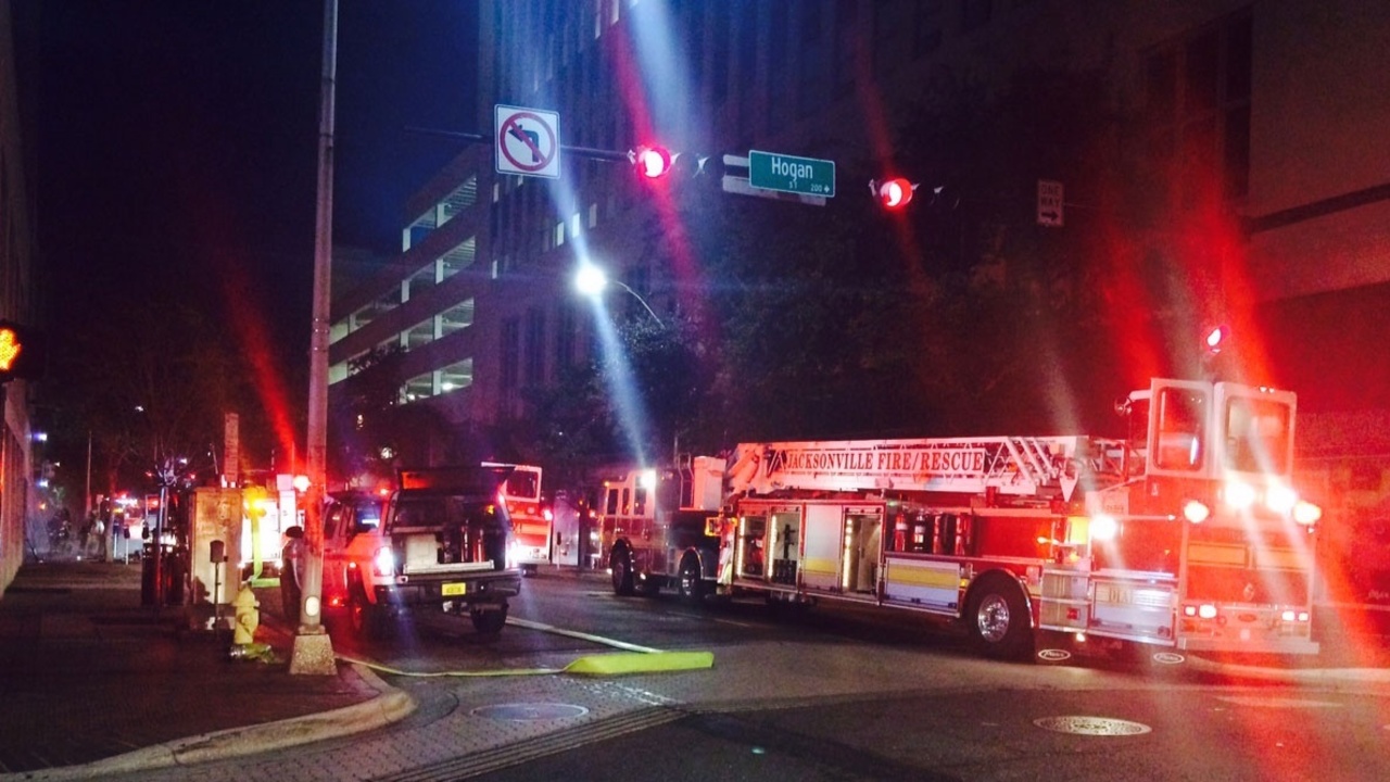 JFRD Fire in downtown Jacksonville