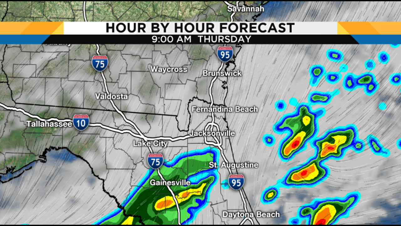 More rains for this evening in Jacksonville