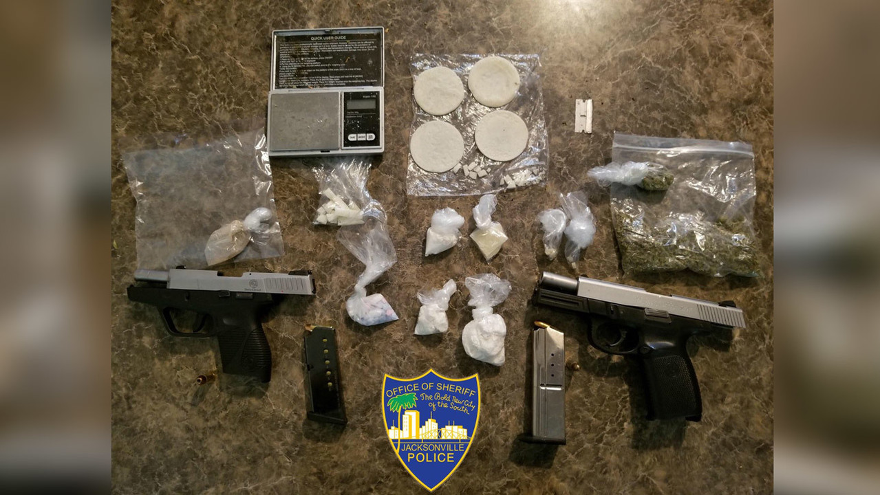 JSO Guns, drugs seized in bust in Northwest Jacksonville