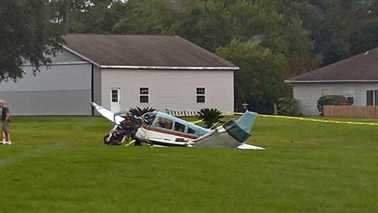 Small plane with 4 people on board crashes in Lake City
