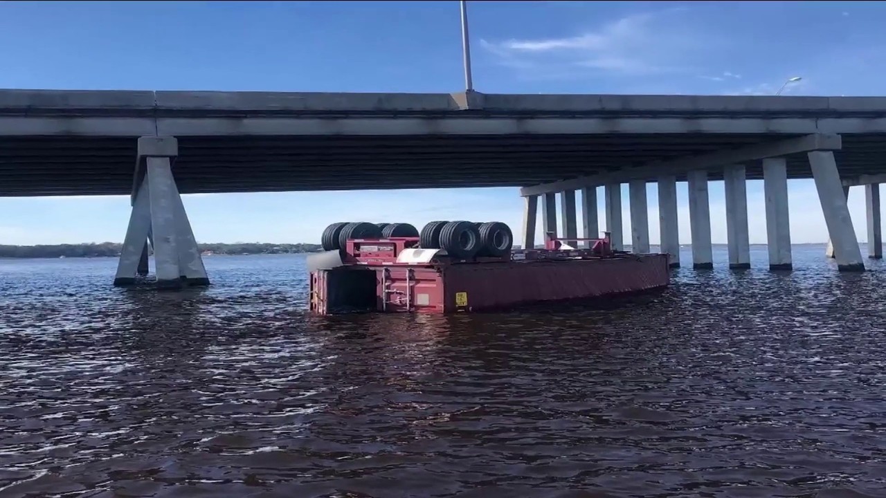 When will trailer under Dames Point Bridge be removed?