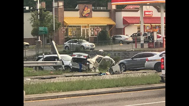 Eastbound 103rd at Schindler reopens after crash